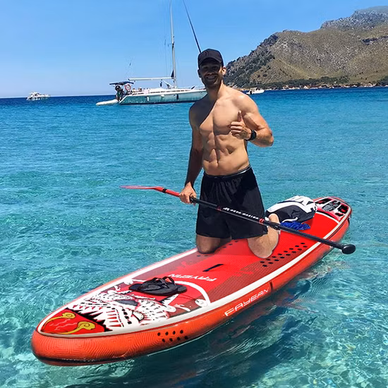 Esporte aquático adulto design personalizado em cores infláveis ​​surf allround sup stand up paddle board