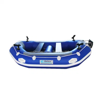 Barco inflável de rafting em PVC com remos